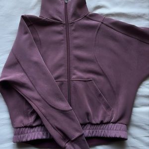 Lululemon softstreme relaxed fit funnel neck zip up